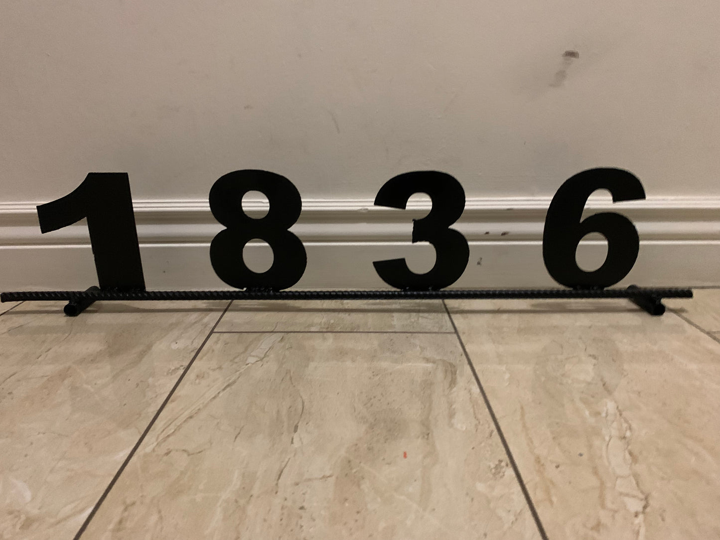 7"H X 36" LONG YOUR CUSTOM NUMBER METAL BARN METAL SIGN WESTERN HOME DECOR