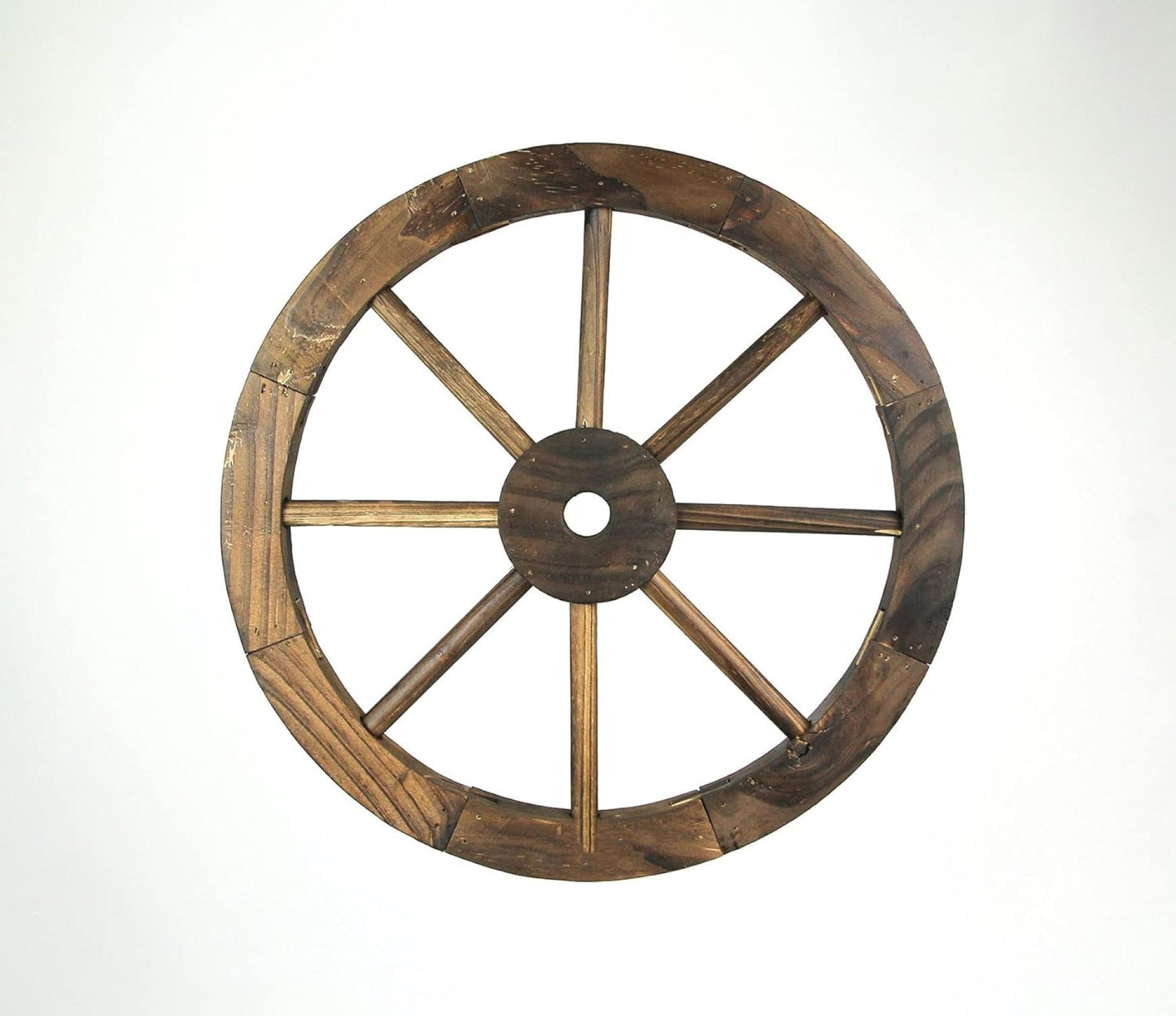 16",24",30" WAGON WHEEL NATURAL STAIN BARN WOOD WESTERN HOME DECOR RUSTIC NEW #EH12911