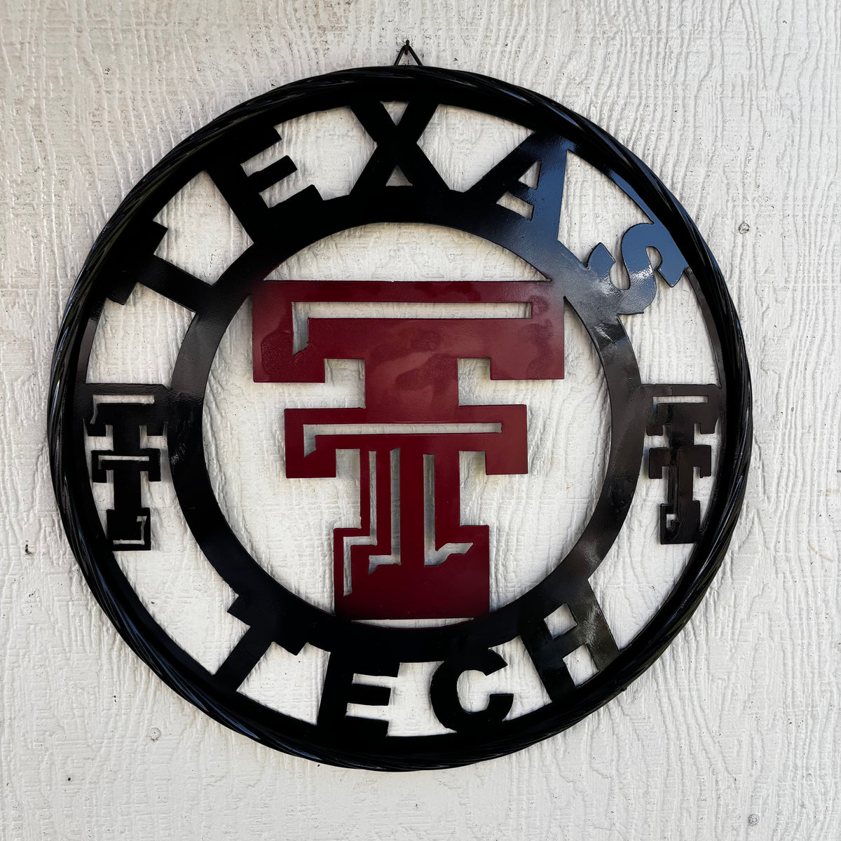 TEXAS TECH CUSTOM METAL VINTAGE CRAFT SIGN WESTERN HOME DECOR HANDMADE 12",18",24",32",36"