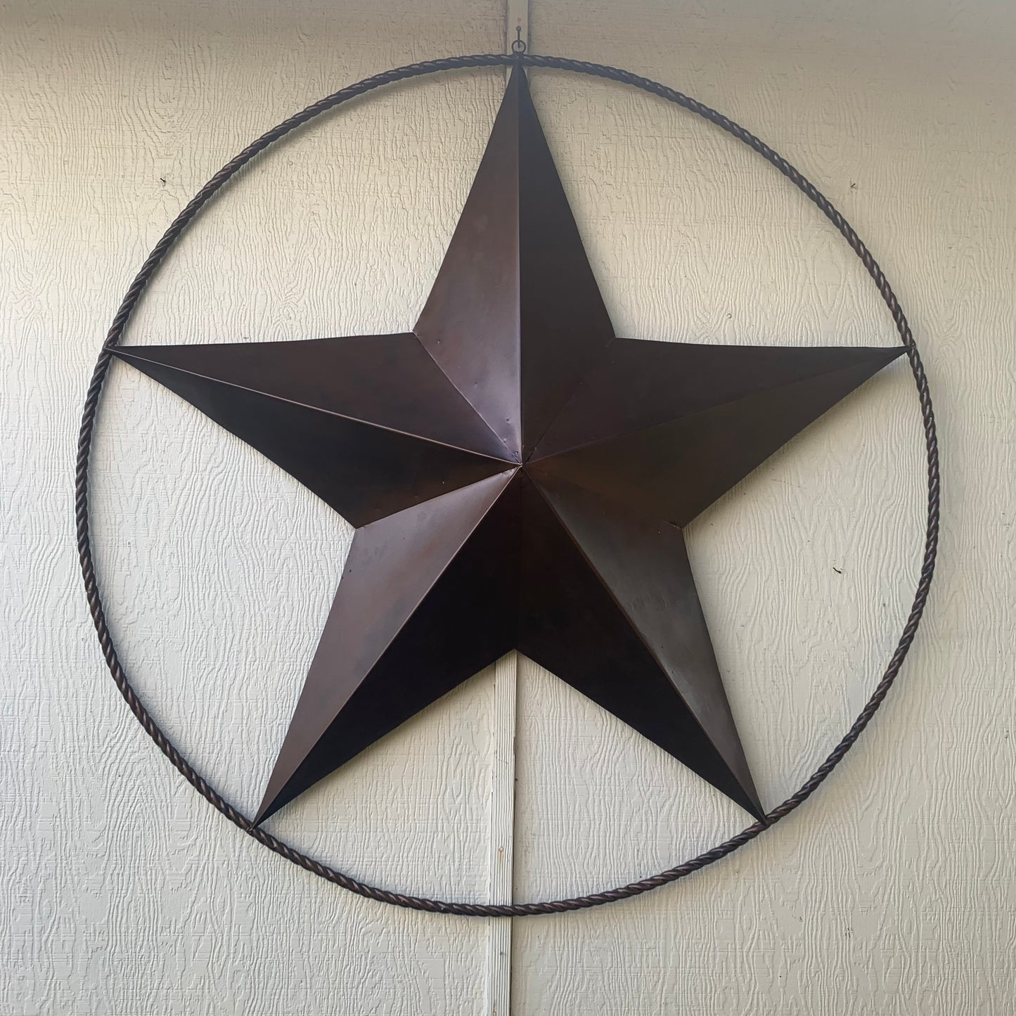 LONE STAR 60" BARN STAR METAL RUSTIC  BRONZE VINTAGE COPPER WALL ART WESTERN HOME DECOR HANDMADE NEW EH10524