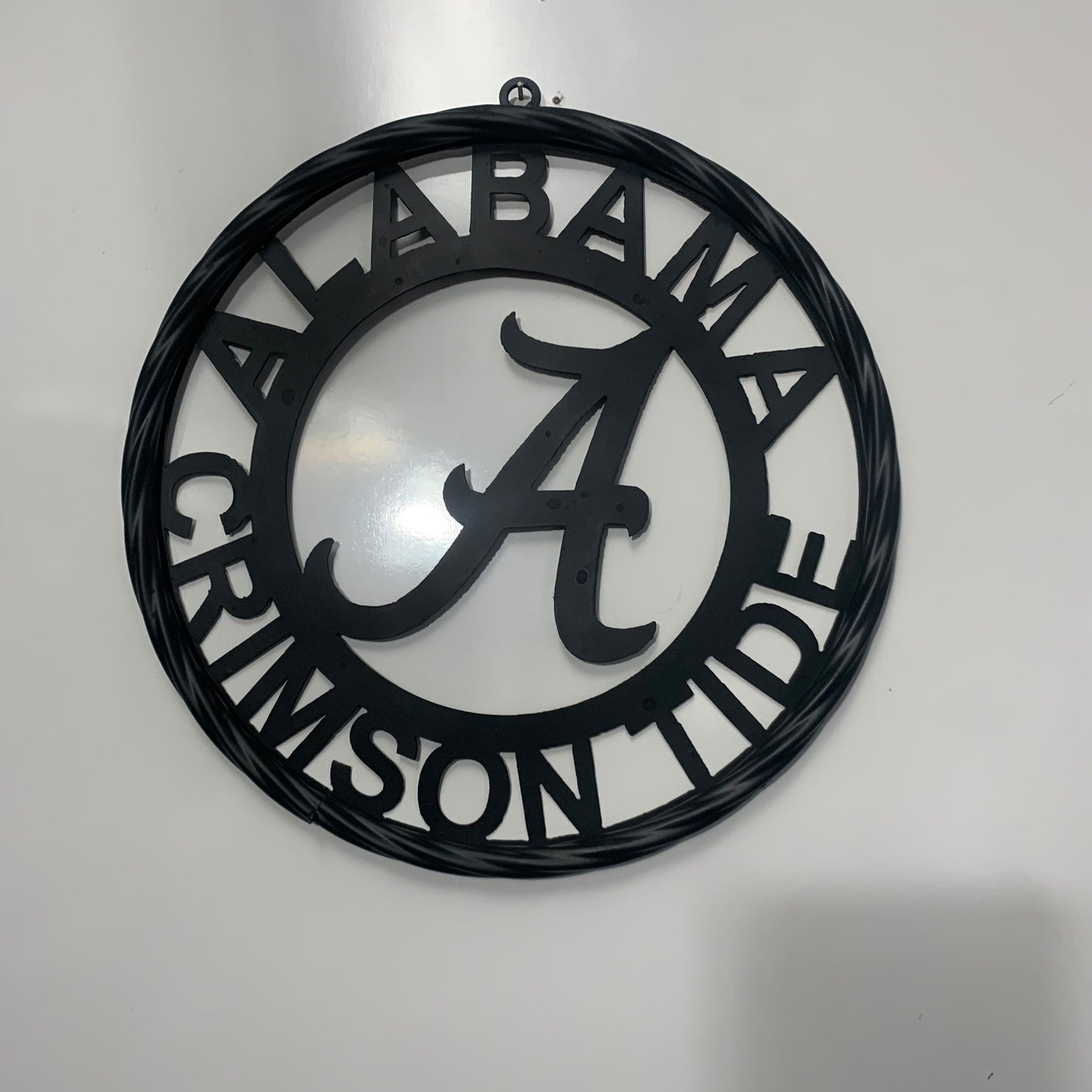 ALABAMA CRIMSON TIDE CUSTOM ALL BLACK METAL VINTAGE SIGN TEAM HANDMADE