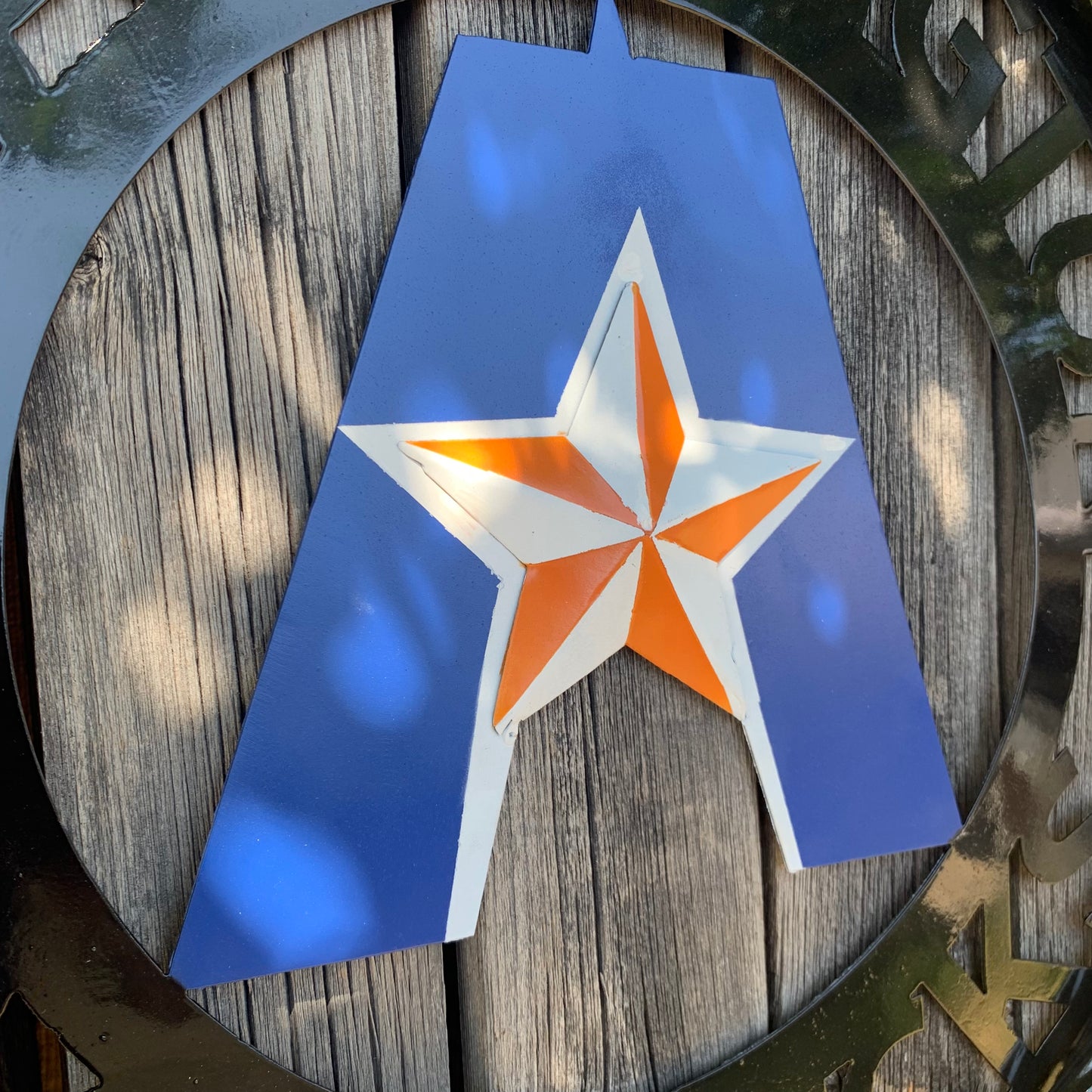 UTA ARLINGTON CUSTOM METAL VINTAGE CRAFT TEAM SIGN WESTERN HOME DECOR HANDMADE