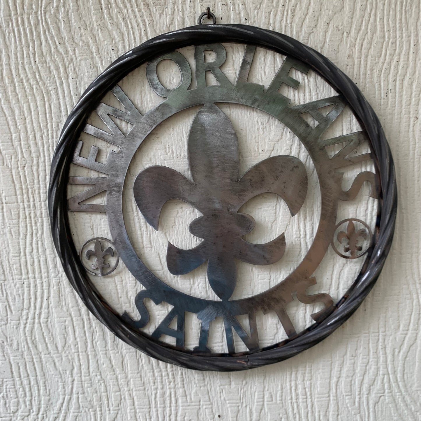NEW ORLEANS SAINTS CUSTOM RAW METAL CRAFT SIGN WALL ART WESTERN HOME DECOR LASERCUT ART HANDMADE 12",18",24