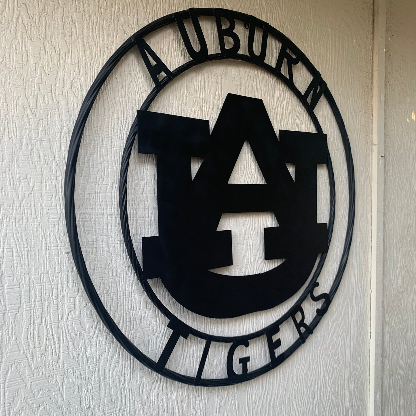 12", 18", 24", 32" AUBURN TIGERS BLACK METAL SIGN VINTAGE TEAM CUSTOM ART