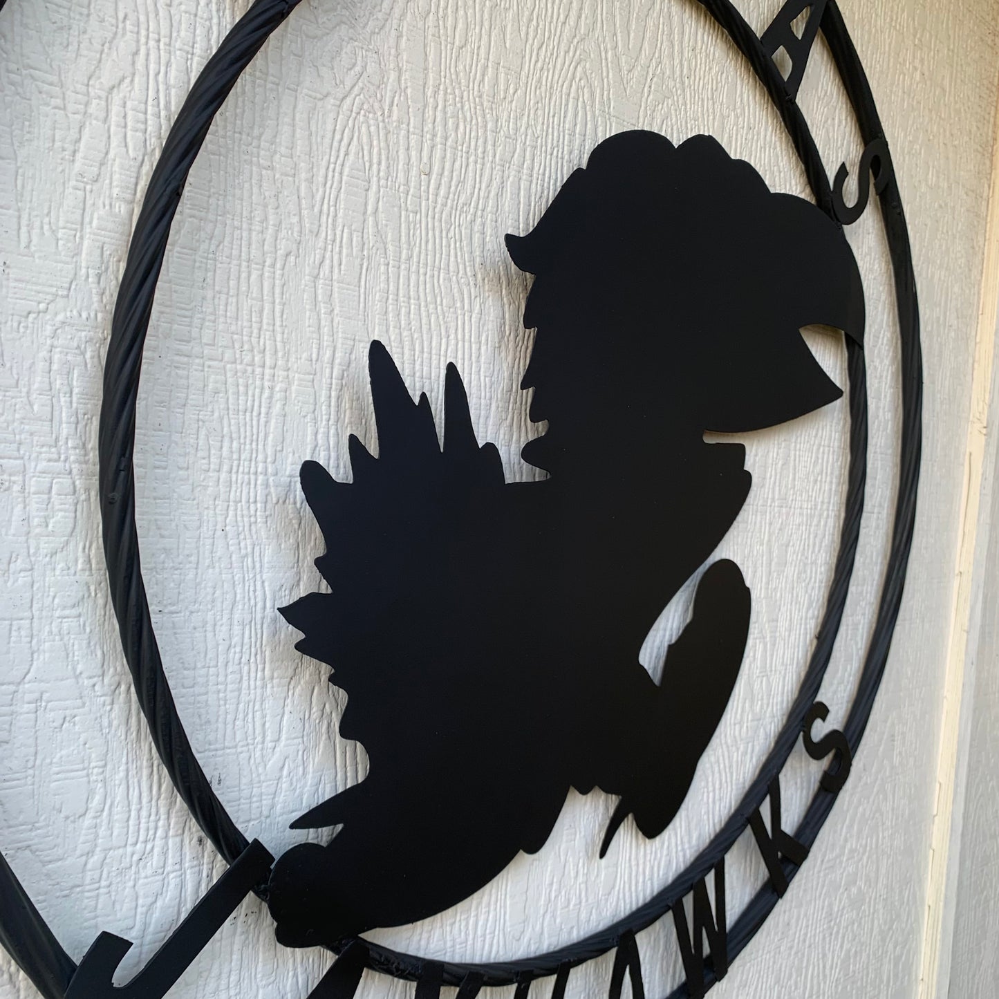 KANSAS JAYHAWKS BLACK CUSTOM METAL VINTAGE CRAFT SIGN WALL ART TEAM SIGN HANDMADE