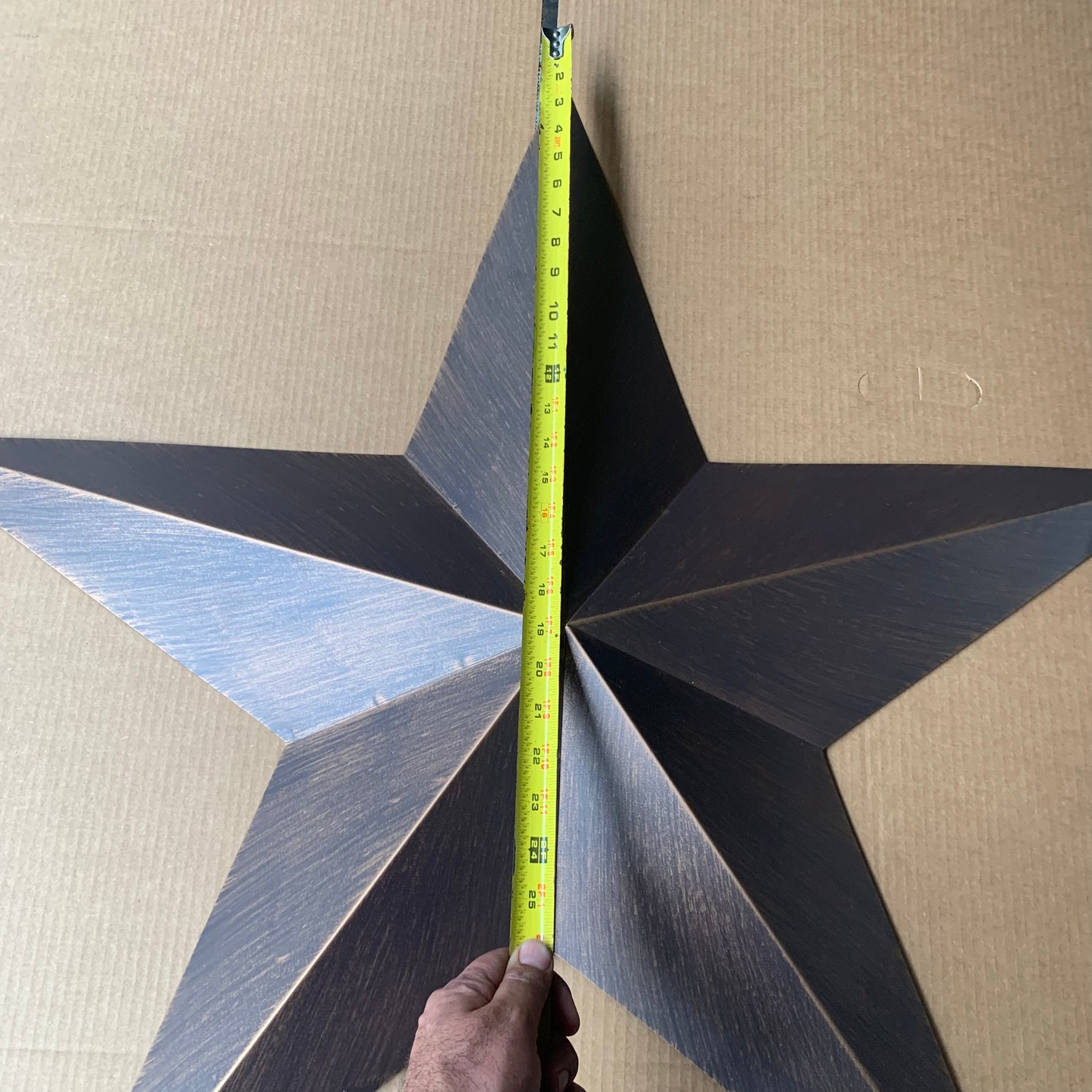 36" BARN STAR RUSTIC BRONZE 5 POINT METAL STAR OF DAVID WESTERN HOME DECOR HANDMADE NEW #EH10047
