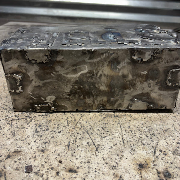 WELLS STYLE YOUR CUSTOM NAME REMOTE CONTROL HOLDER BOX METAL ART WESTERN HOME DECOR HANDMADE NEW #