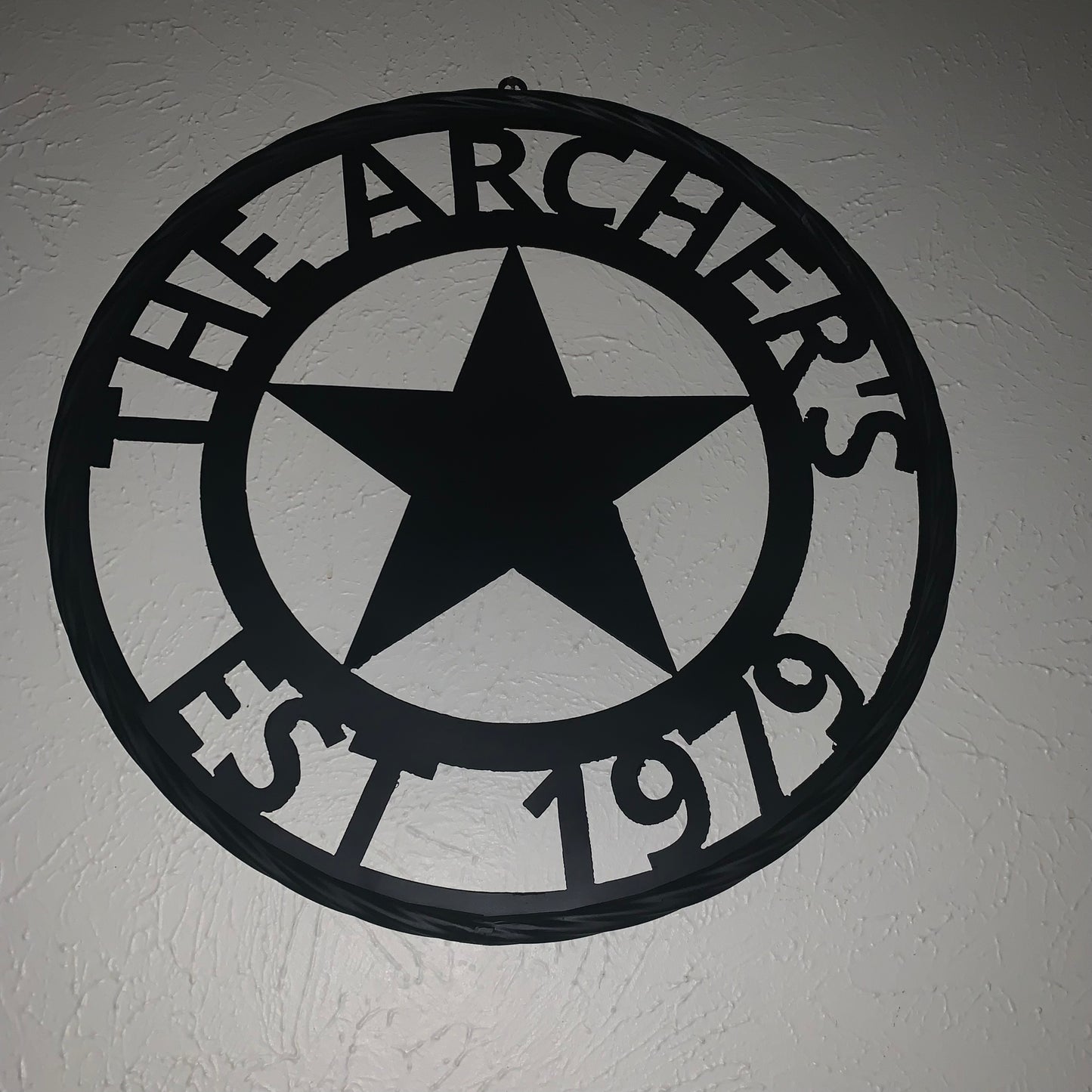 ARCHER STYLE YOUR CUSTOM NAME LASERCUT METAL SIGN WESTERN HOME DECOR HANDMADE ART