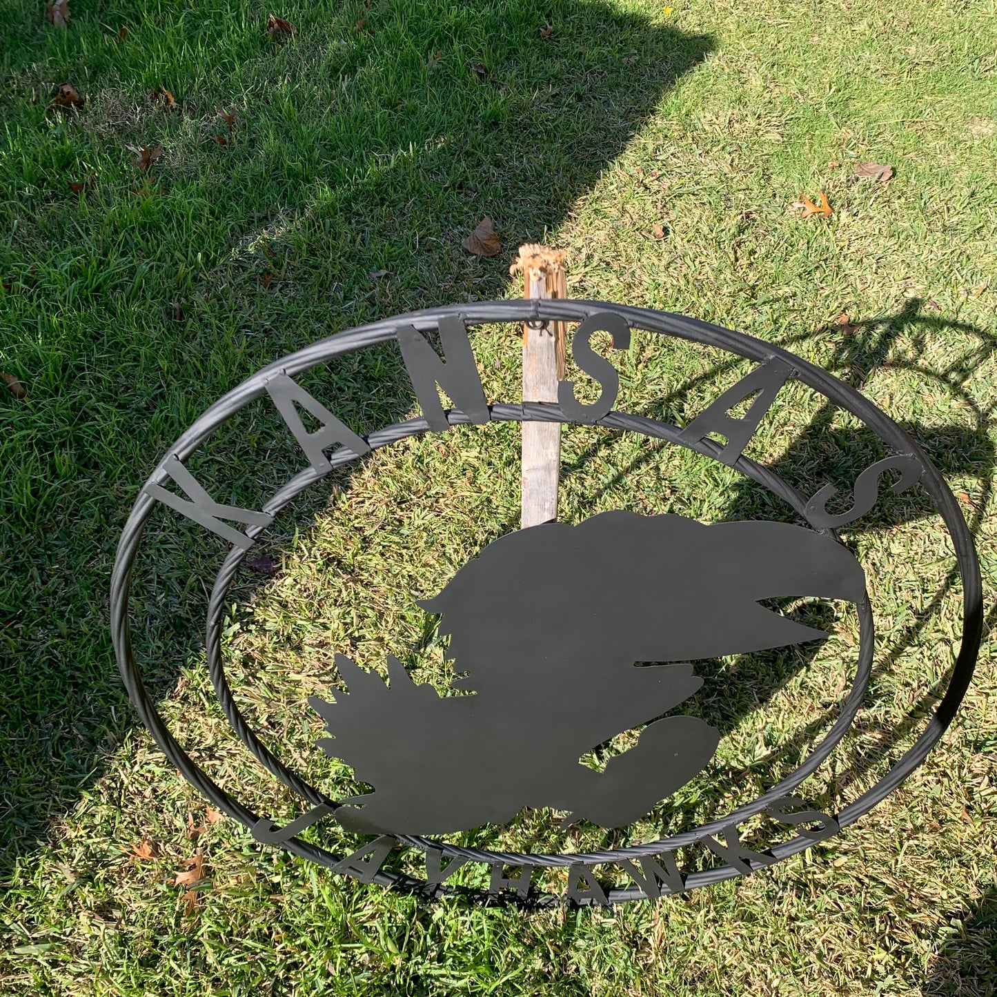 KANSAS JAYHAWKS BLACK CUSTOM METAL VINTAGE CRAFT SIGN WALL ART TEAM SIGN HANDMADE