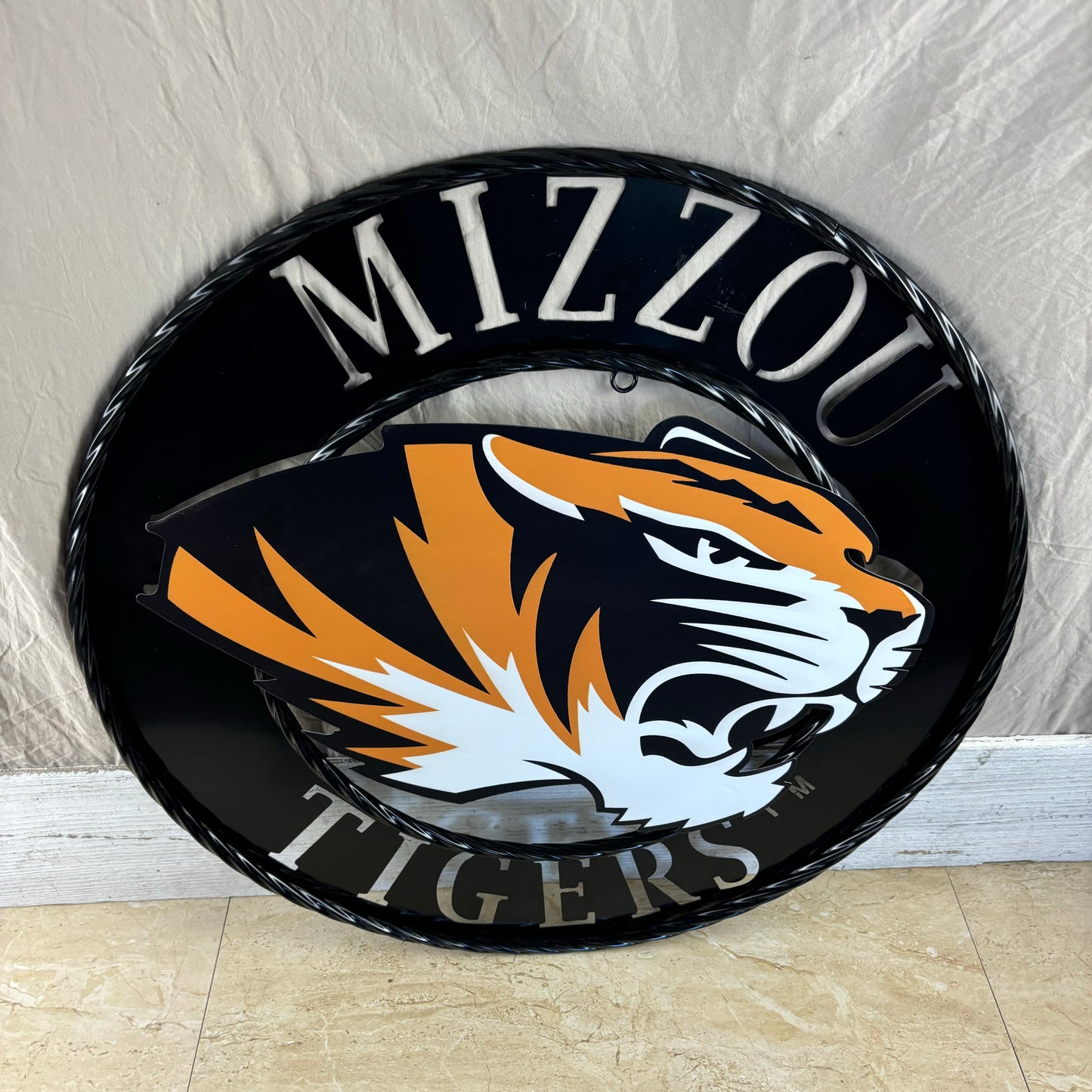 MIZZOU TIGERS MISSOURI CUSTOM METAL VINTAGE CRAFT TEAM SIGN HANDMADE
