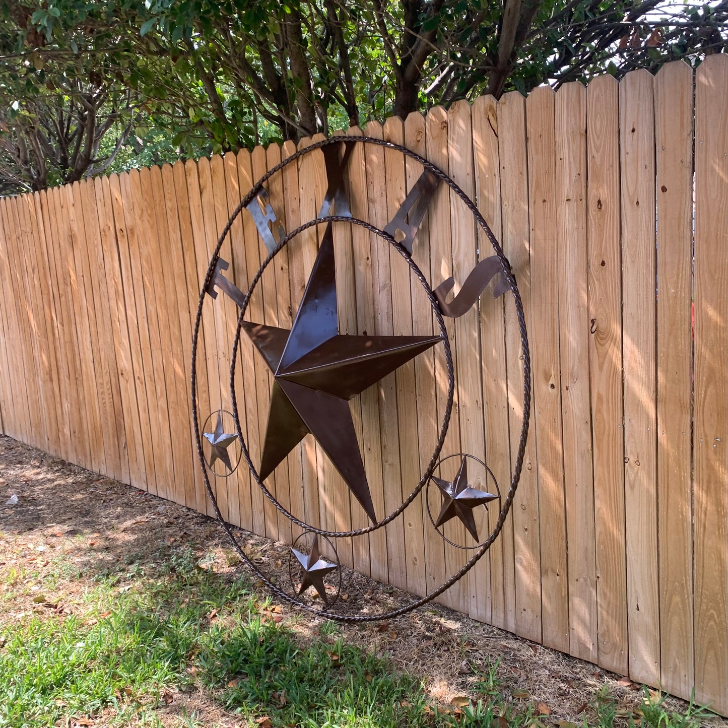 6 FOOT TEXAS LONE STAR GIANT LARGE OVERSIZE BARN STAR METAL RUSTIC BRONZE COPPER WALL ART WESTERN HOME DECOR HANDMADE NEW EH10523