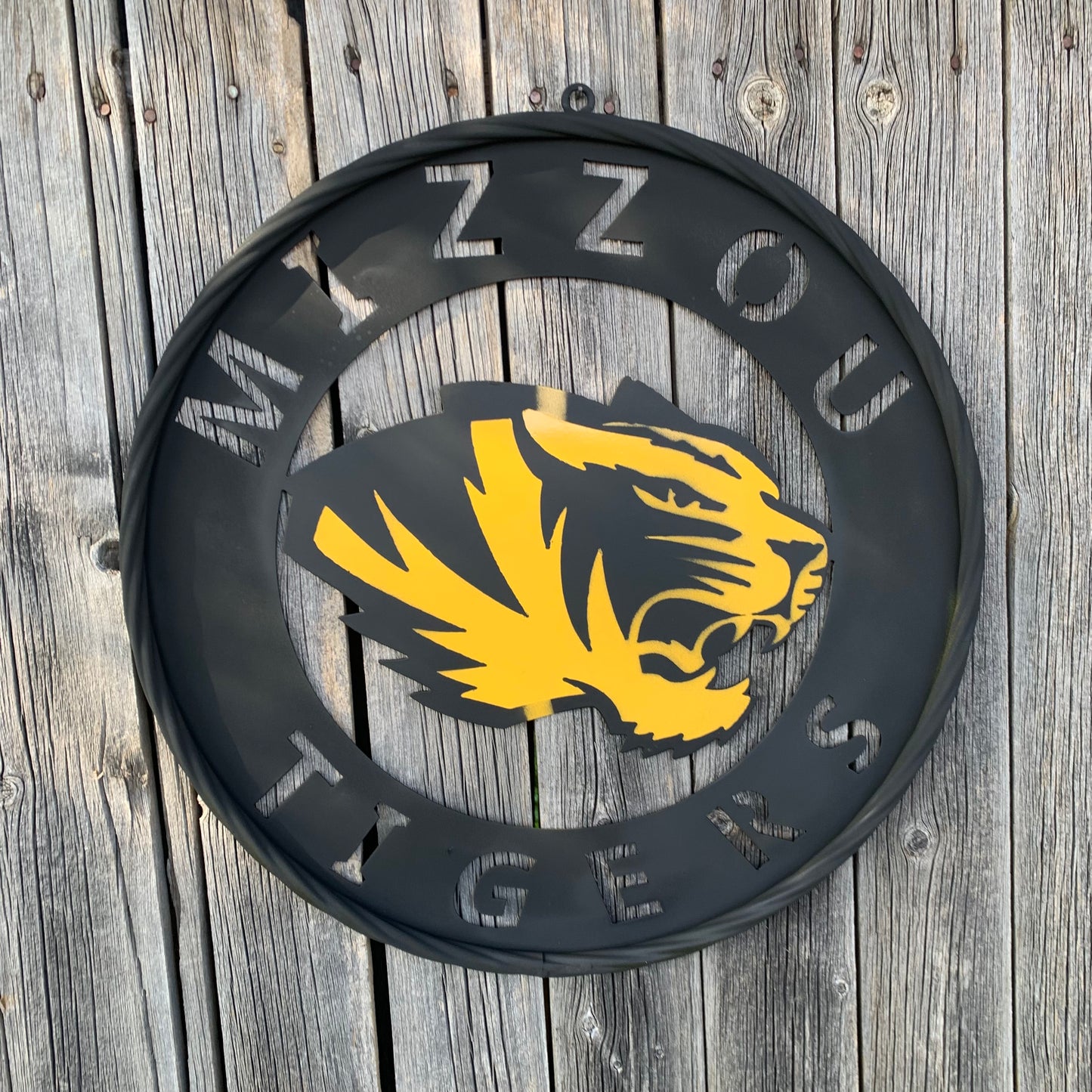 MIZZOU TIGERS MISSOURI CUSTOM METAL VINTAGE CRAFT TEAM SIGN HANDMADE