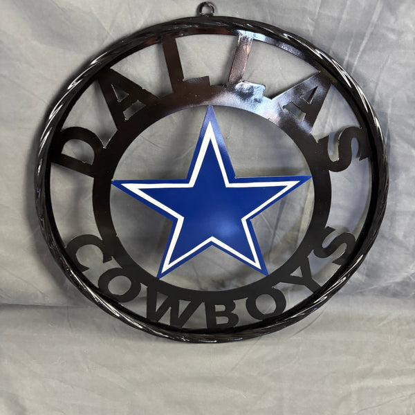 18",24",36" DALLAS COWBOYS METAL WALL ART WESTERN HOME DECOR VINTAGE RUSTIC BRONZE NEW #EH12316