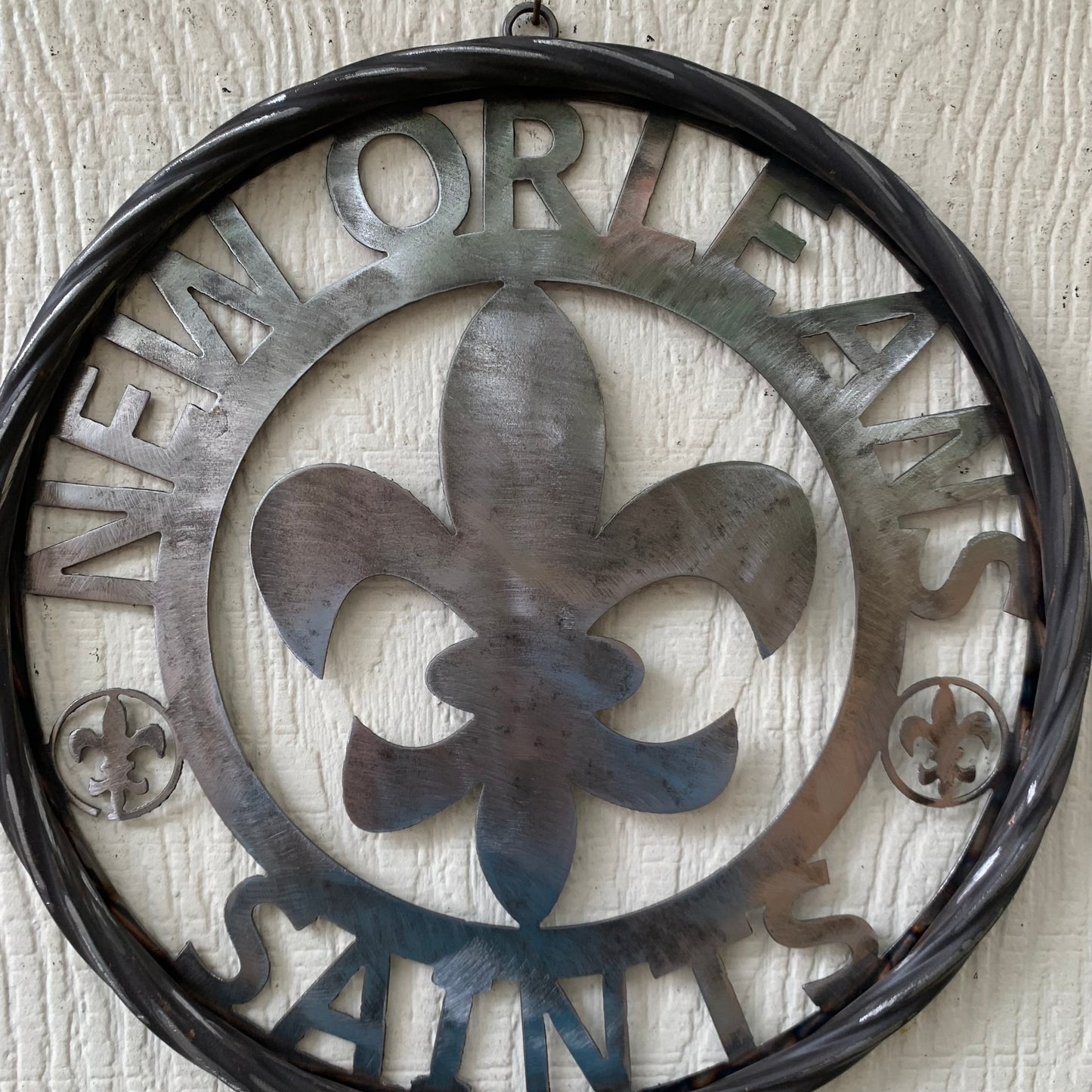 NEW ORLEANS SAINTS CUSTOM RAW METAL CRAFT SIGN WALL ART WESTERN HOME DECOR LASERCUT ART HANDMADE 12",18",24