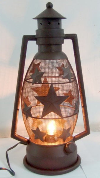 STAR LAMP LANTERN METAL ART ELECTRIC LANTERN LAMP WESTERN HOME DECOR NEW LIGHTING #EH12740