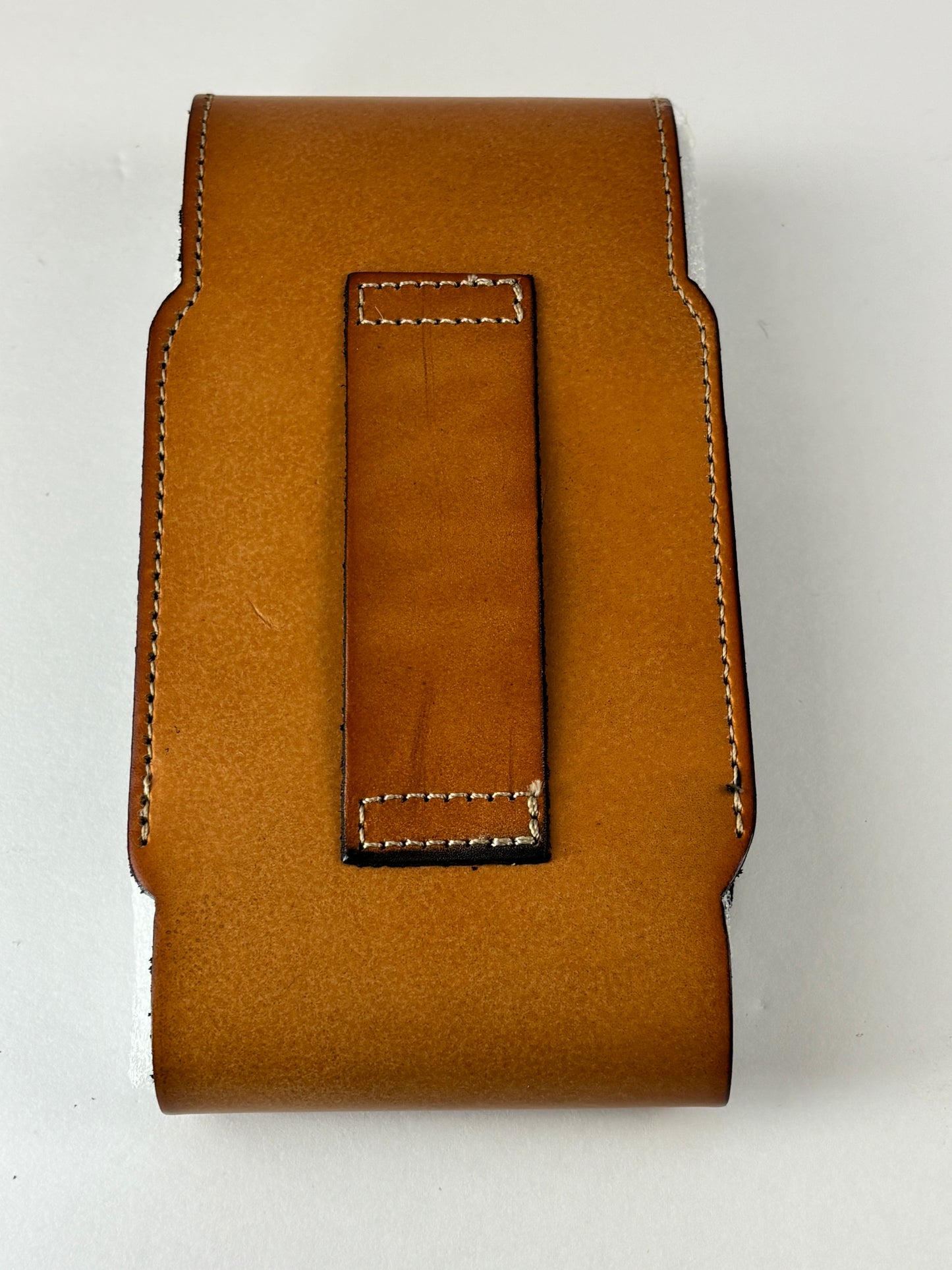 7" STAR LEATHER HOLSTER TAN BROWN STAR POUCH EXTRA LARGE  BELT LOOP CELL PHONE CASE UNIVERSAL OVERSIZE #EH13320
