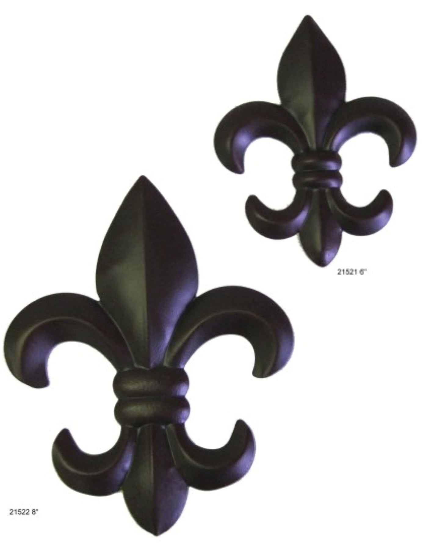 6",8" FLEUR DE LIS BROWN METAL SIGN WESTERN HOME DECOR HANDMADE NEW #EH12846