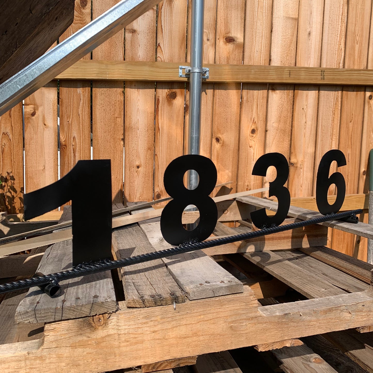 7"H X 36" LONG YOUR CUSTOM NUMBER METAL BARN METAL SIGN WESTERN HOME DECOR