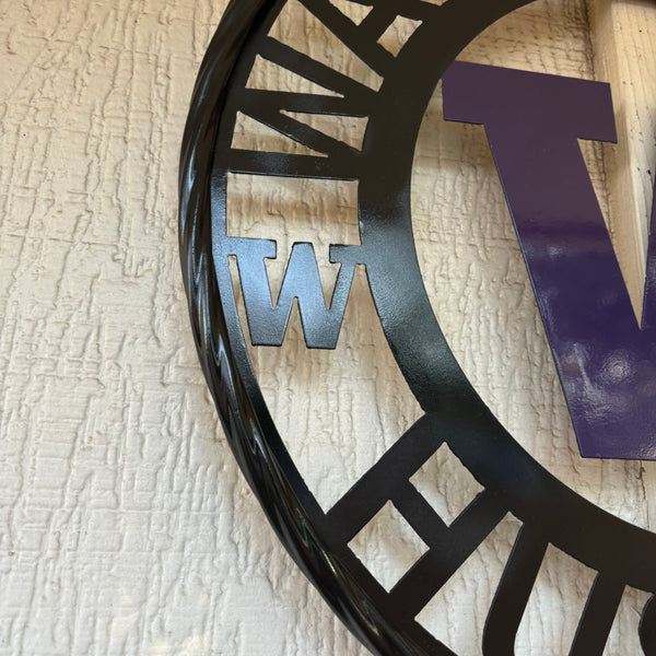 12", 18", 24", 32" WASHINGTON HUSKIES CUSTOM METAL VINTAGE CRAFT TEAM SIGN HANDMADE 36",40",44",50"