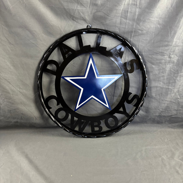 18",24",36" DALLAS COWBOYS METAL WALL ART WESTERN HOME DECOR VINTAGE RUSTIC BRONZE NEW #EH12316
