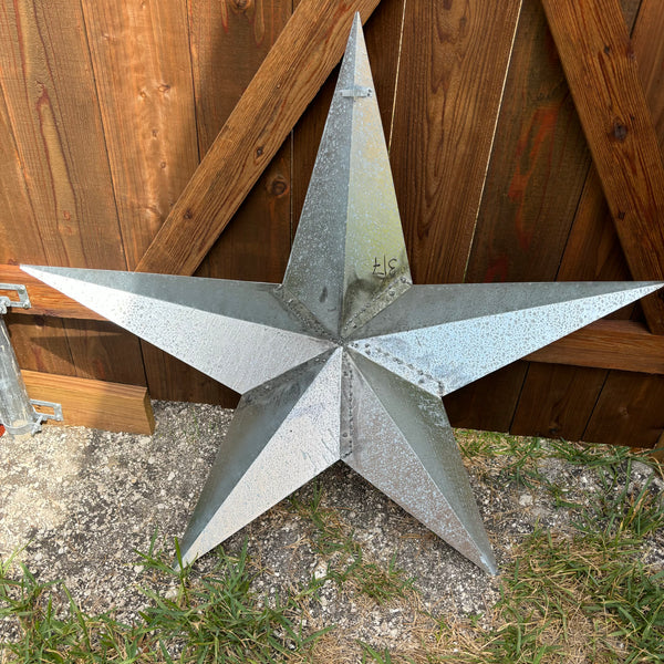 UNFINISHED GALVANIZED BARN STAR 3" TO 120" METAL WALL ART WESTERN HOME  DECOR HANDMADE #EH10418