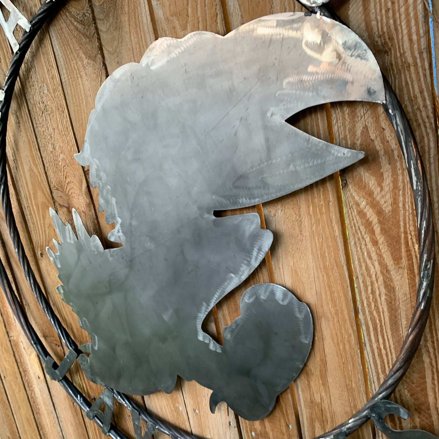 KANSAS JAYHAWKS RAW CUSTOM METAL VINTAGE CRAFT SIGN UNPAINTED TEAM HANDMADE