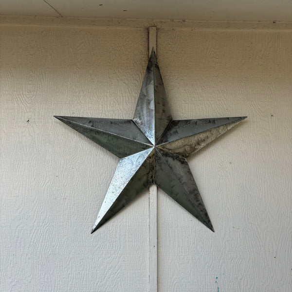 UNFINISHED GALVANIZED BARN STAR 3" TO 120" METAL WALL ART WESTERN HOME  DECOR HANDMADE #EH10418