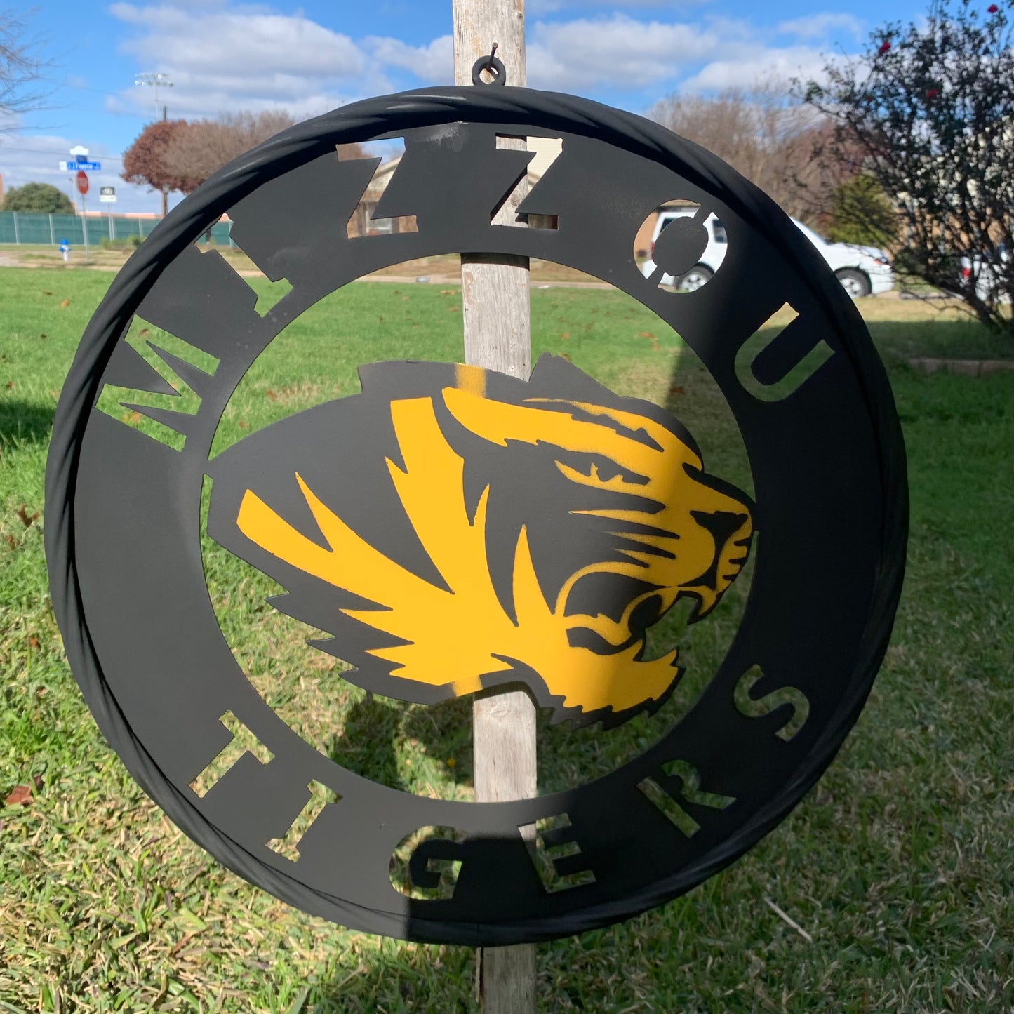 MIZZOU TIGERS MISSOURI CUSTOM METAL VINTAGE CRAFT TEAM SIGN HANDMADE