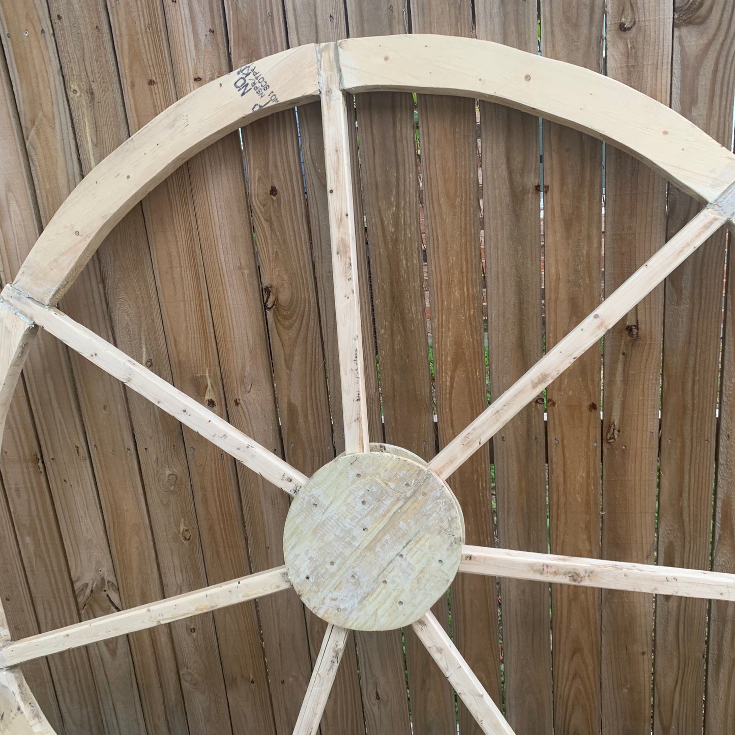 40",60" WAGON WHEEL NATURAL STAIN BARN WOOD WESTERN HOME DECOR RUSTIC HANDMADE NEW