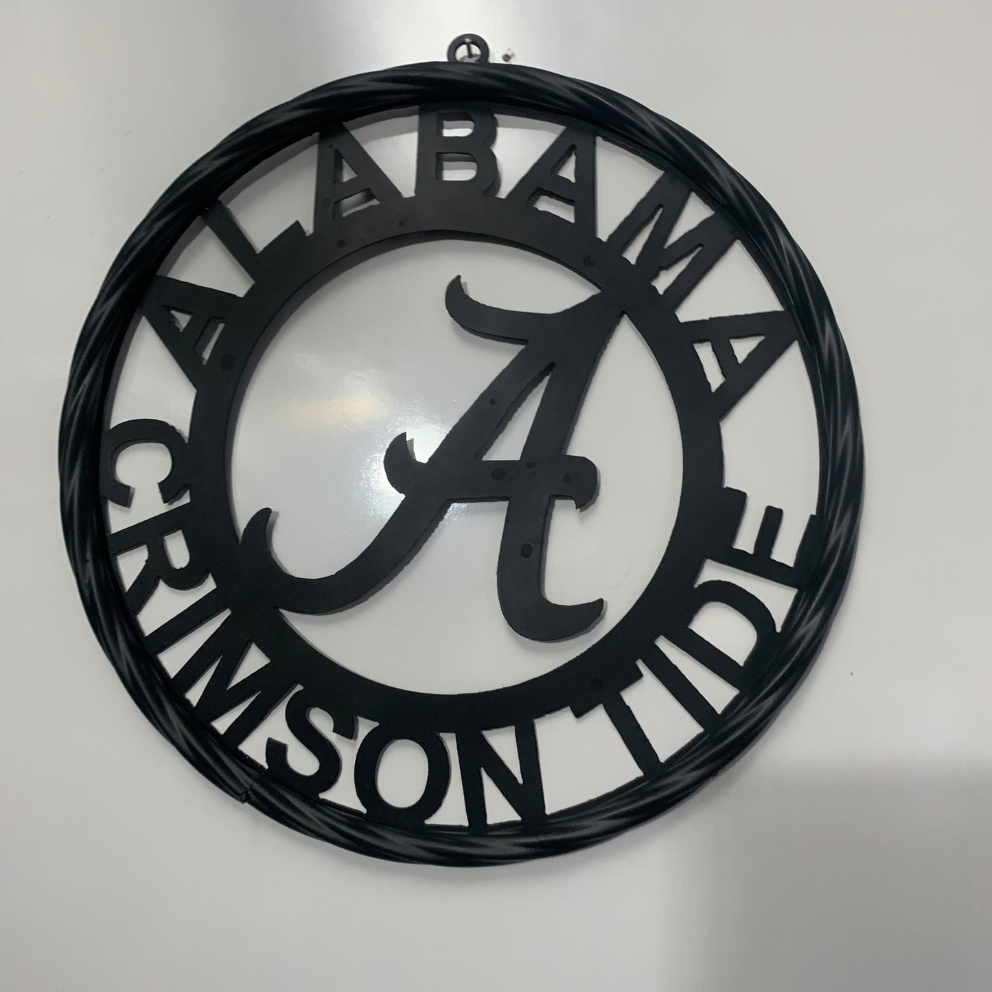 ALABAMA CRIMSON TIDE CUSTOM ALL BLACK METAL VINTAGE SIGN TEAM HANDMADE
