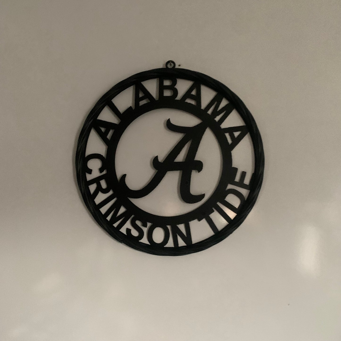 ALABAMA CRIMSON TIDE CUSTOM ALL BLACK METAL VINTAGE SIGN TEAM HANDMADE
