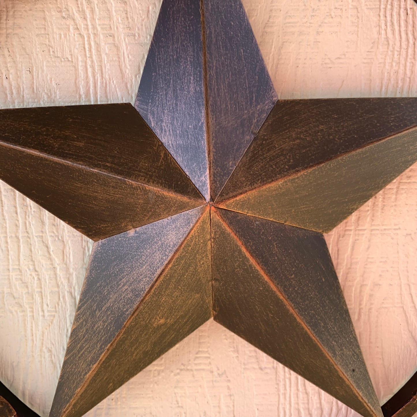 WELCOME FRIENDS FAMILY BARN METAL STAR WALL ART BRONZE WESTERN HOME DECOR HANDMADE NEW #EH13339