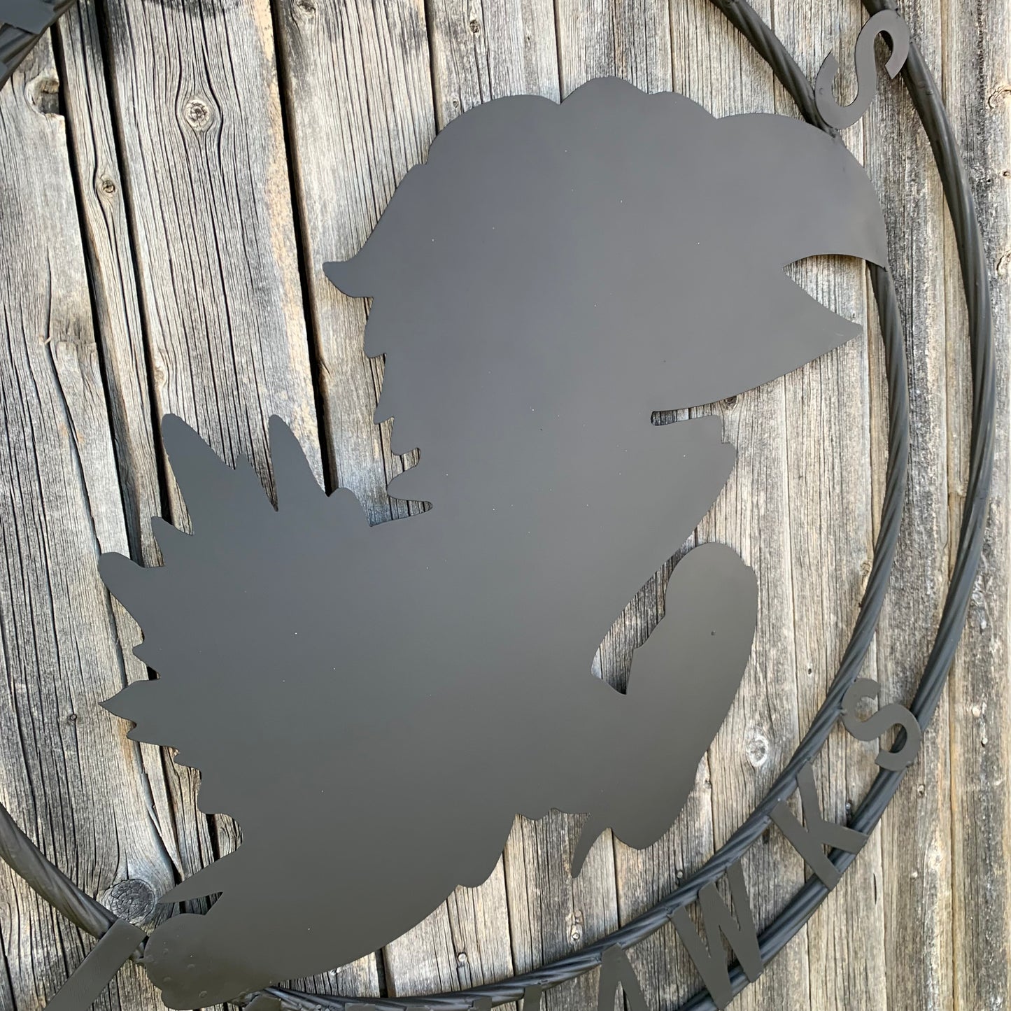 KANSAS JAYHAWKS BLACK CUSTOM METAL VINTAGE CRAFT SIGN WALL ART TEAM SIGN HANDMADE