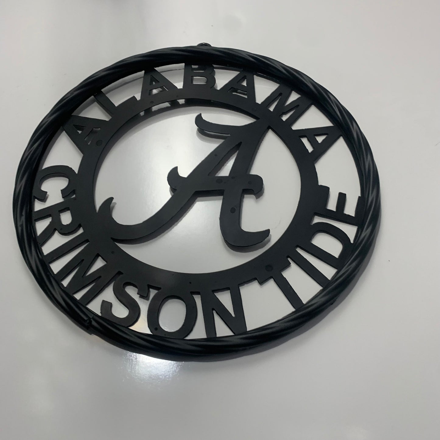 ALABAMA CRIMSON TIDE CUSTOM ALL BLACK METAL VINTAGE SIGN TEAM HANDMADE