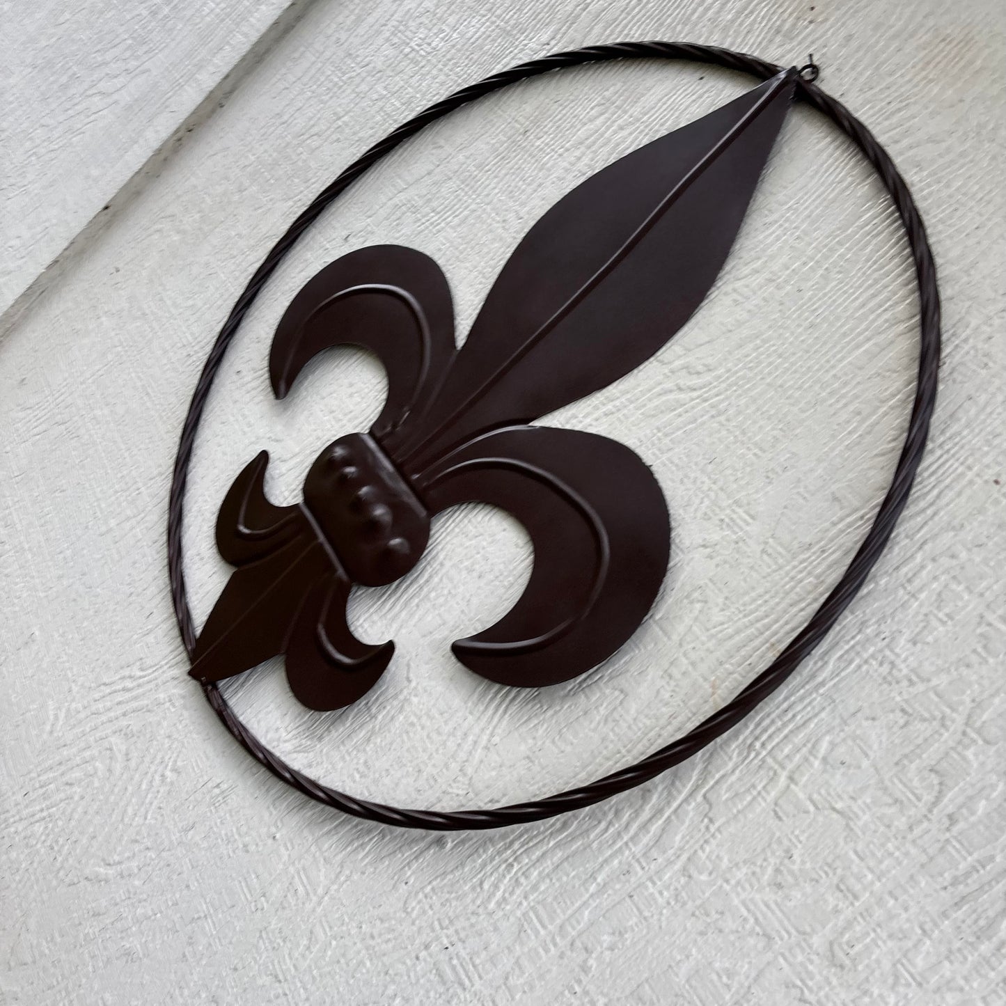 FLEUR DE LIS BRONZE METAL WALL ART SIGN WESTERN HOME DECOR HANDMADE NEW 12",18",24",32"