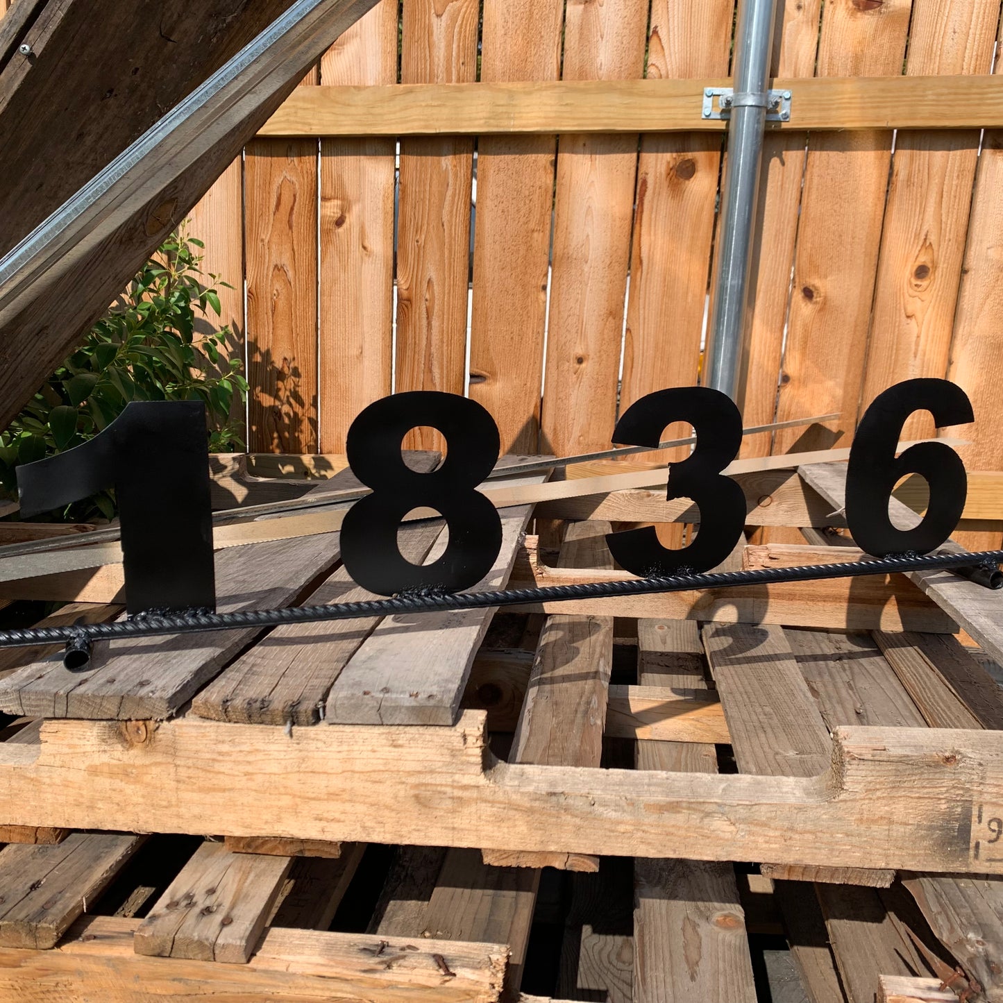7"H X 36" LONG YOUR CUSTOM NUMBER METAL BARN METAL SIGN WESTERN HOME DECOR