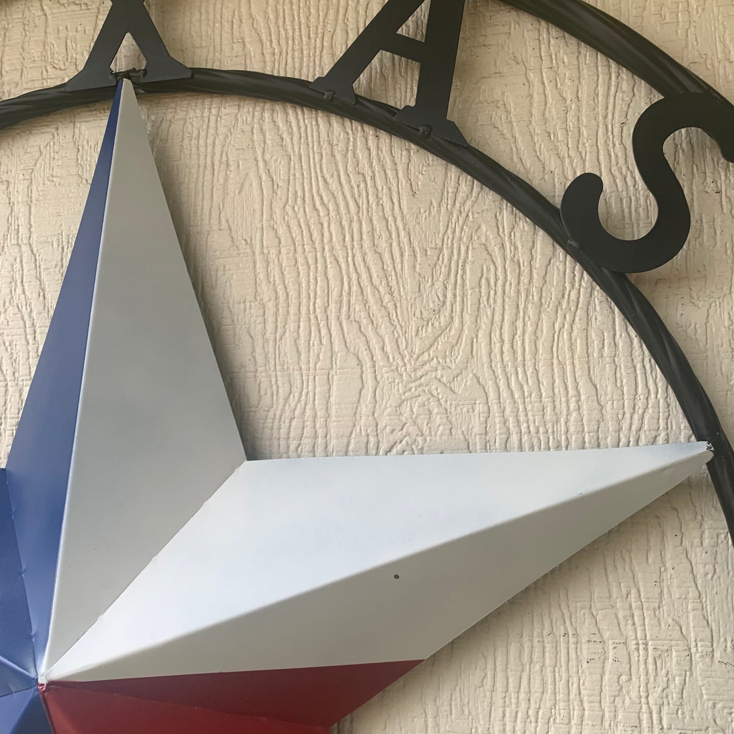 TEXAS 2022 STYLE CUSTOM NAME BARN STAR METAL LONESTAR 3d TWISTED BLACK ROPE RING WESTERN HOME DECOR   HANDMADE 24",32",36"