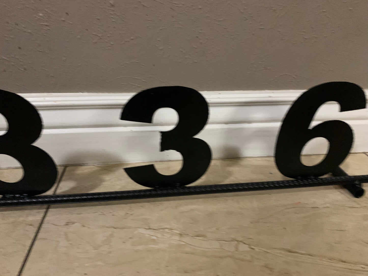 7"H X 36" LONG YOUR CUSTOM NUMBER METAL BARN METAL SIGN WESTERN HOME DECOR