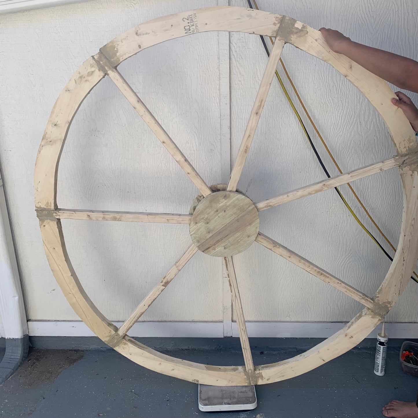 40",60" WAGON WHEEL NATURAL STAIN BARN WOOD WESTERN HOME DECOR RUSTIC HANDMADE NEW