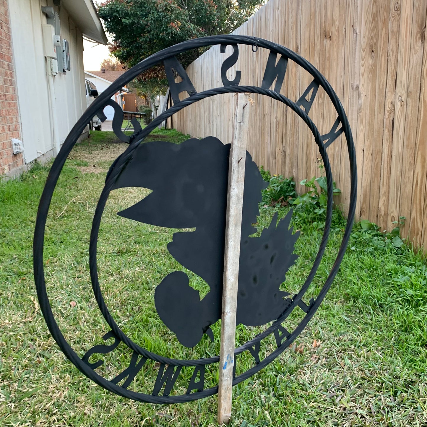 KANSAS JAYHAWKS RAW CUSTOM METAL VINTAGE CRAFT SIGN UNPAINTED TEAM HANDMADE