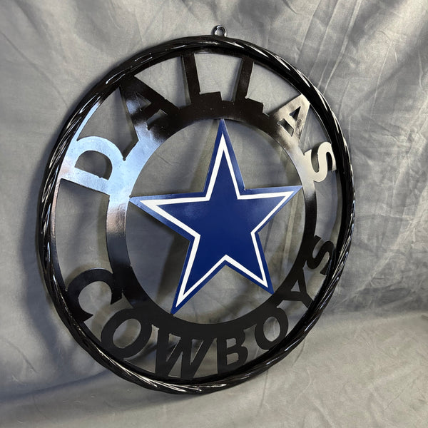 18",24",36" DALLAS COWBOYS METAL WALL ART WESTERN HOME DECOR VINTAGE RUSTIC BRONZE NEW #EH12316