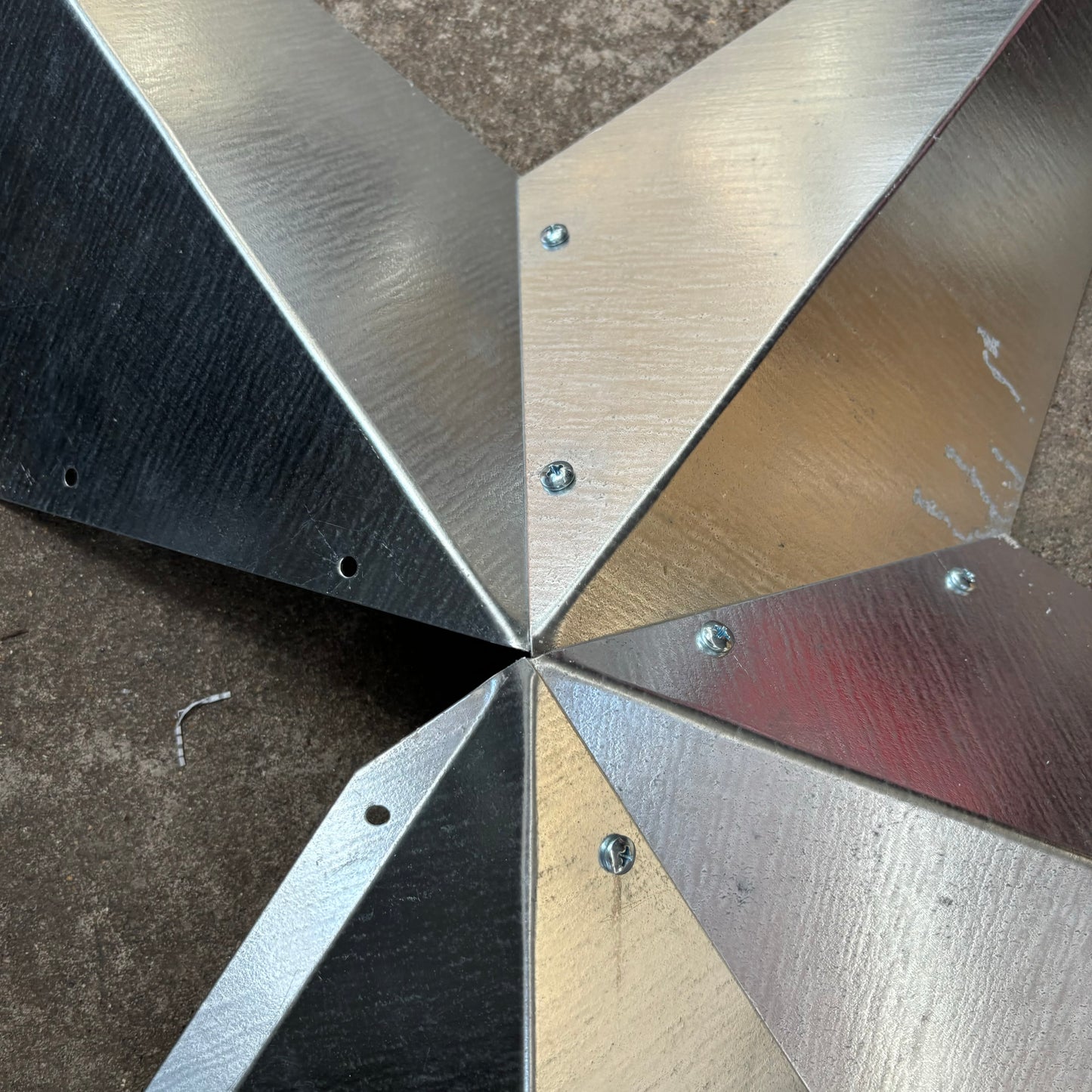 UNFINISHED GALVANIZED KIT STAR 3" TO 120" METAL BARN COUNTRY STAR WALL ART WESTERN HOME  DECOR HANDMADE #EH10418