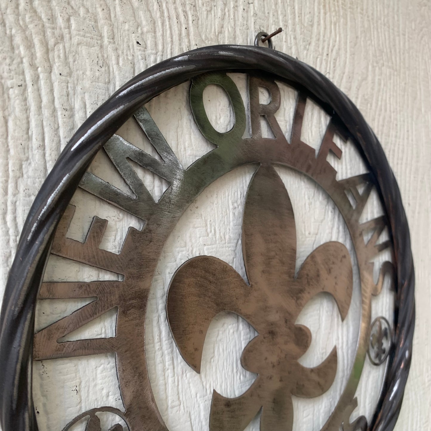 NEW ORLEANS SAINTS CUSTOM RAW METAL CRAFT SIGN WALL ART WESTERN HOME DECOR LASERCUT ART HANDMADE 12",18",24