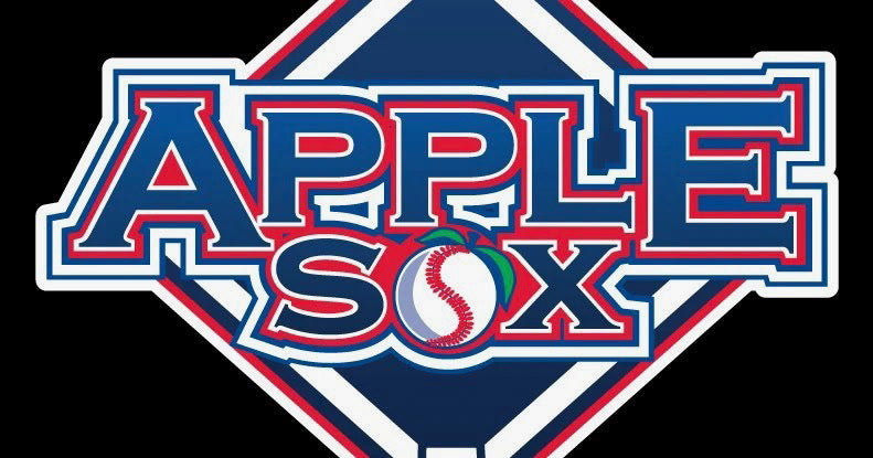APPLE SOX BASEBALL CUSTOM METAL VINTAGE CRAFT SIGN TEAM NAVY BLUE WHITE RED HANDMADE