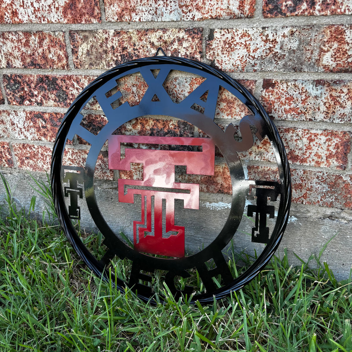 TEXAS TECH CUSTOM METAL VINTAGE CRAFT SIGN WESTERN HOME DECOR HANDMADE 12",18",24",32",36"