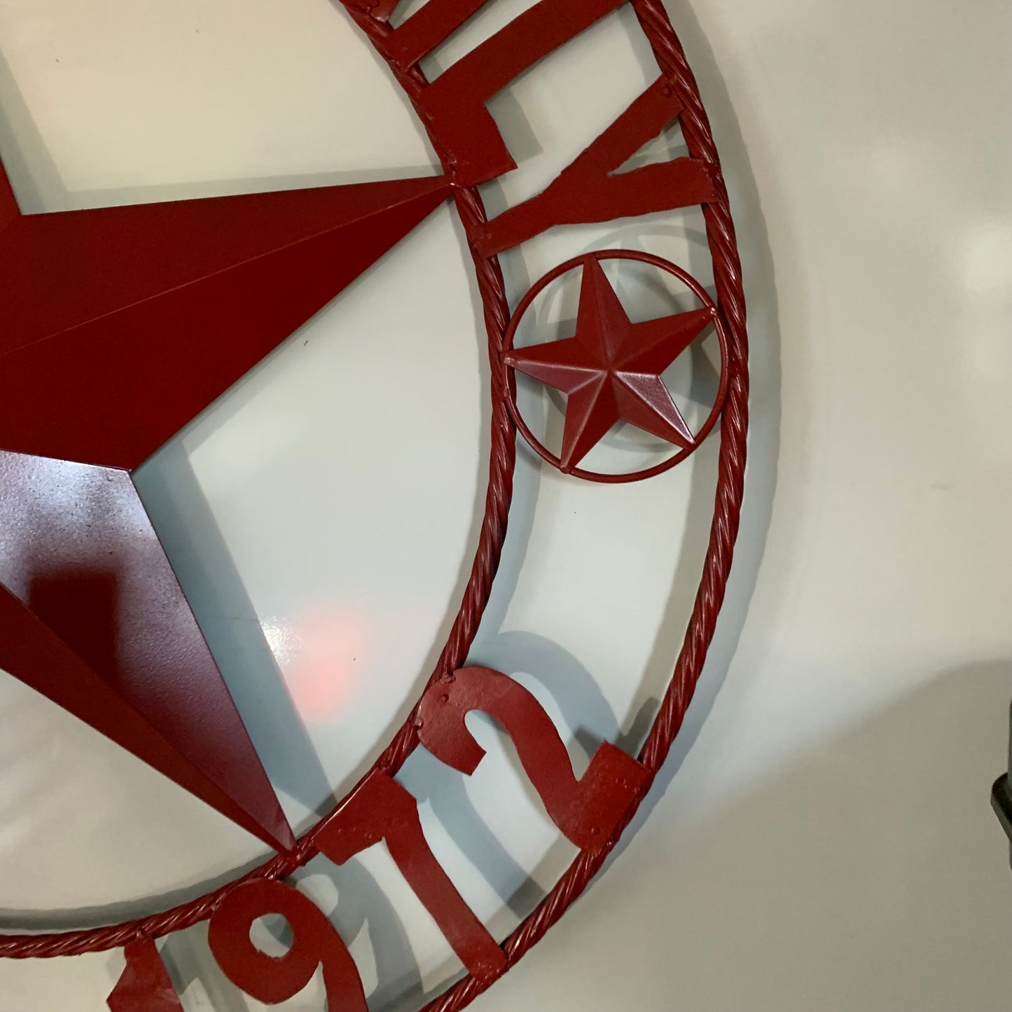 NEGRI FAMILY STYLE YOUR CUSTOM NAME STAR BARN STAR METAL LONE STAR WESTERN HOME DECOR RUSTIC BURGUNDY RED HANDMADE 24",32",36",50"