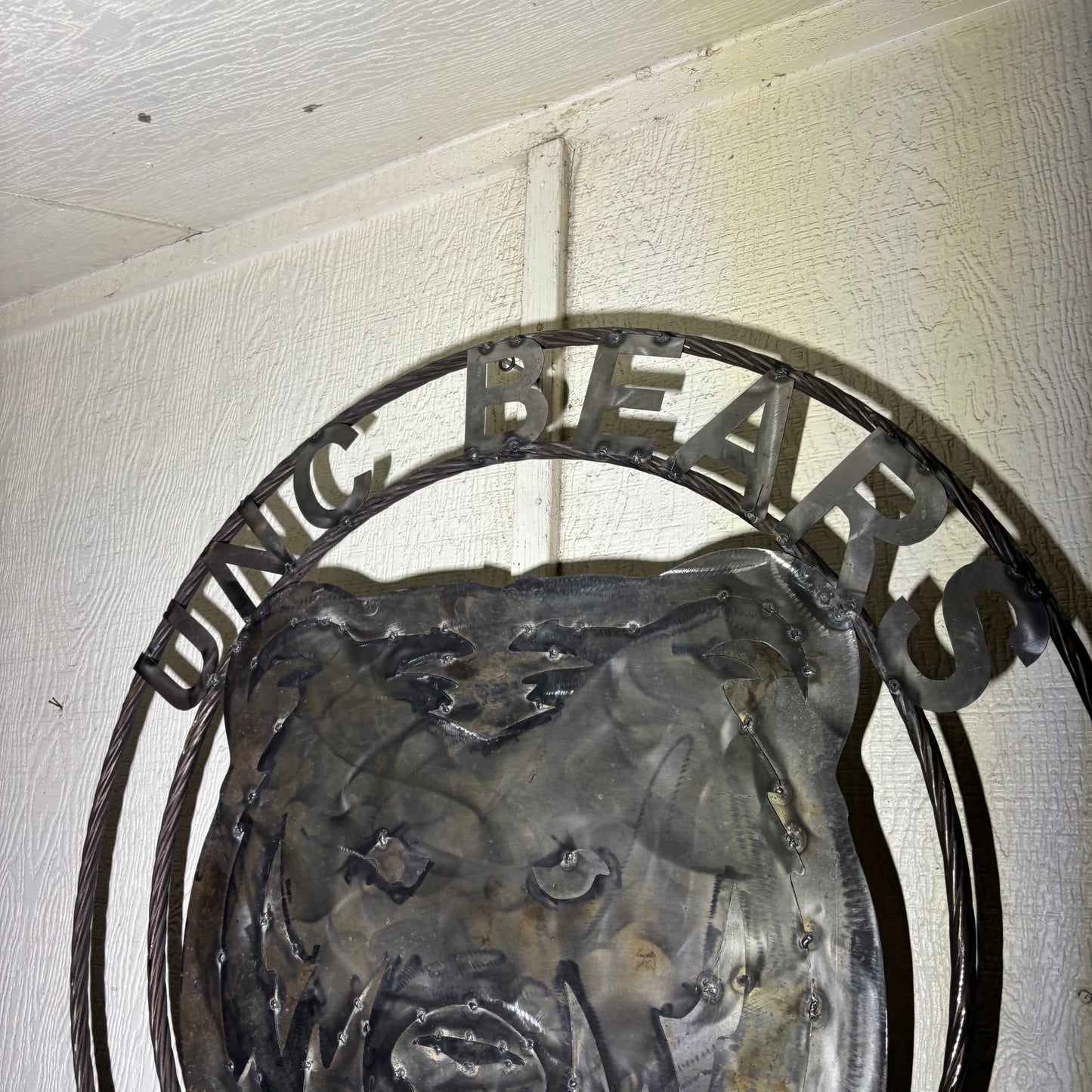 UNC BEARS CUSTOM RAW METAL NO PAINT VINTAGE CRAFT SIGN TEAM HANDMADE TO ORDER