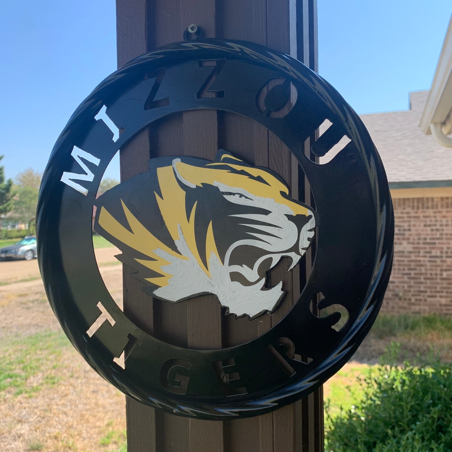 12", 18", 24", 32" MIZZOU TIGERS MISSOURI CUSTOM METAL VINTAGE CRAFT TEAM SIGN HANDMADE