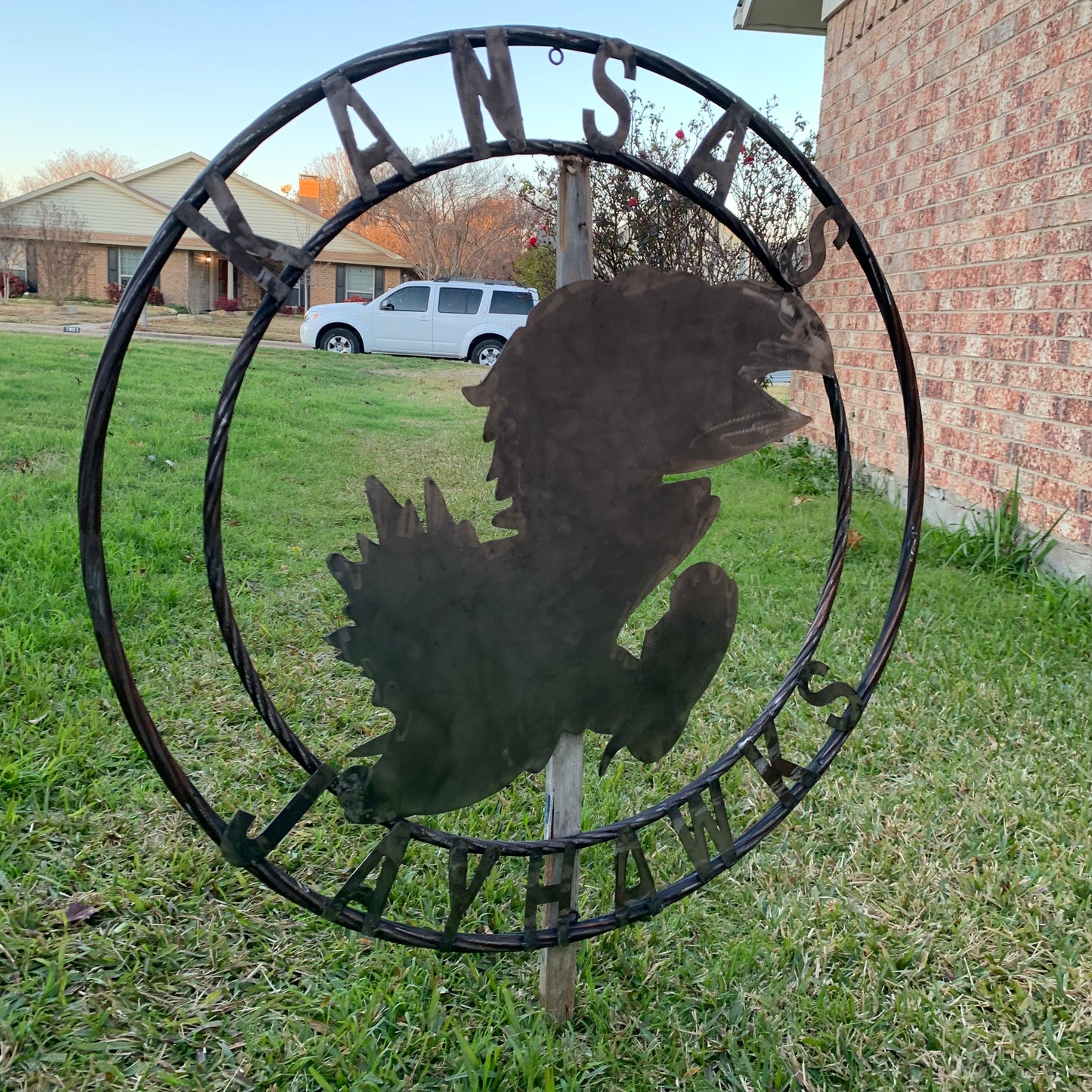 KANSAS JAYHAWKS RAW CUSTOM METAL VINTAGE CRAFT SIGN UNPAINTED TEAM HANDMADE