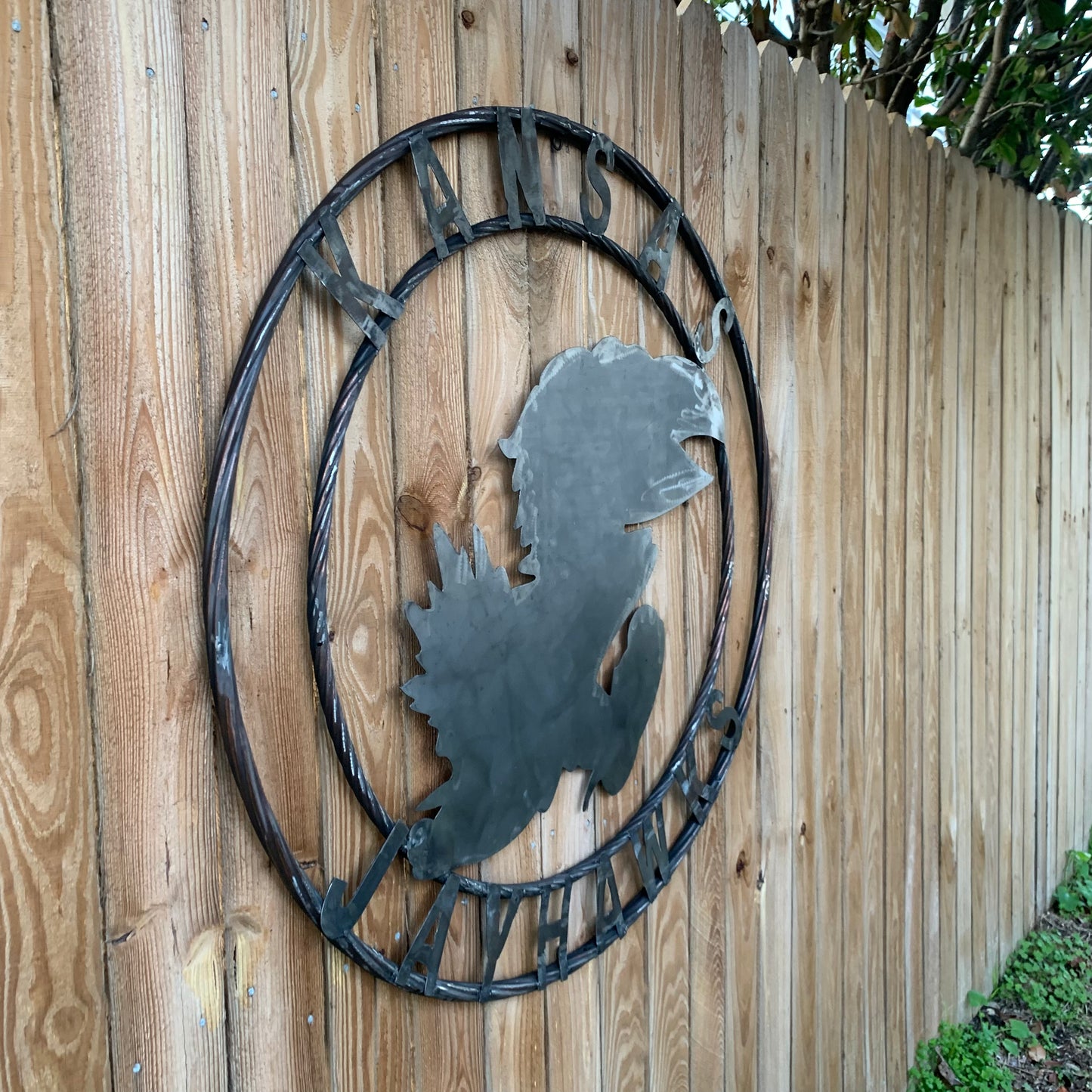 KANSAS JAYHAWKS RAW CUSTOM METAL VINTAGE CRAFT SIGN UNPAINTED TEAM HANDMADE